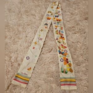 Louis VuittonPapillon Butterfly Silk Bandeau Blanc